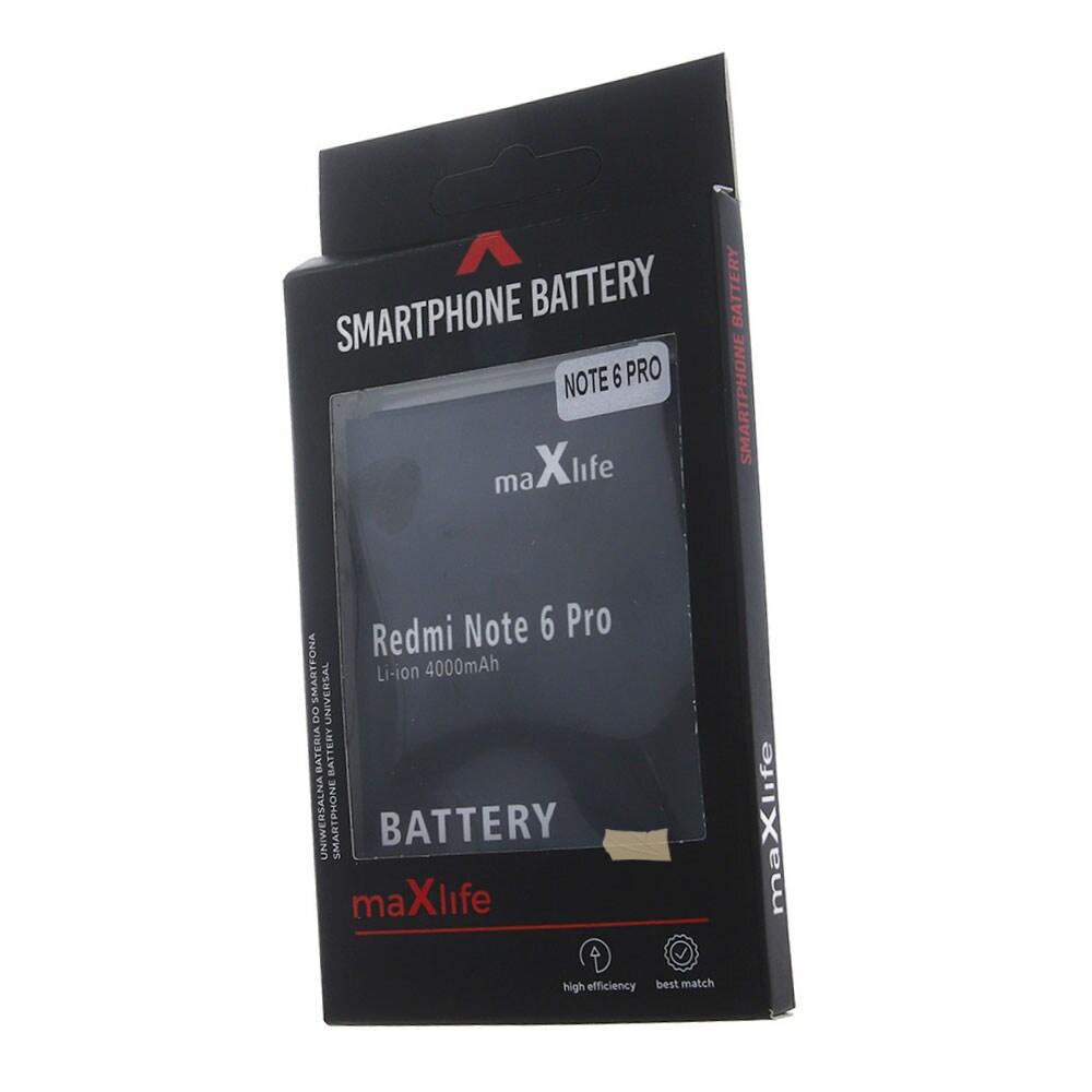 Maxlife Batteri till Xiaomi - Redmi Note 6 Pro BN48 4000mAh