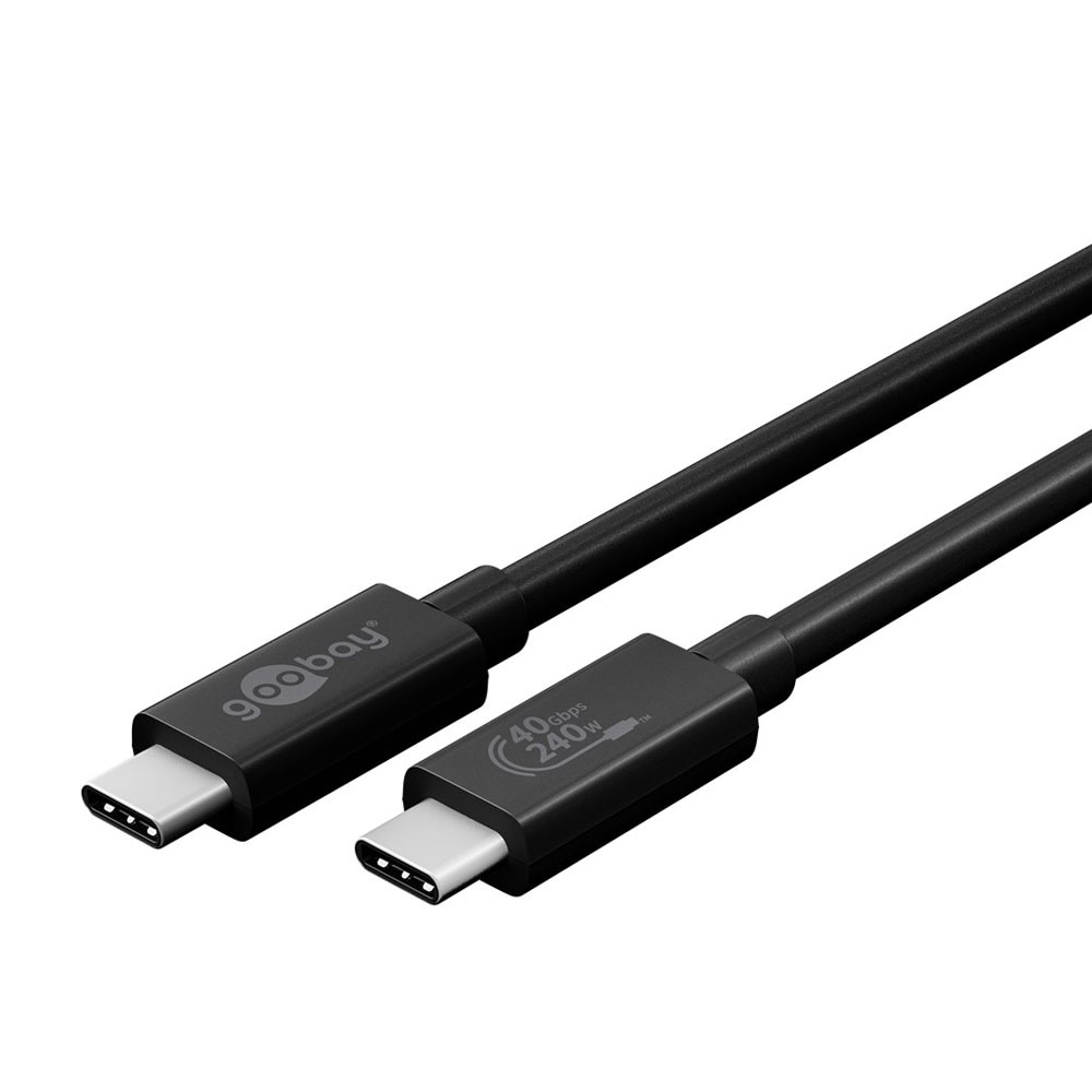 Goobay USB-kabel 240W USB4 PD USB-C till USB-C 70cm