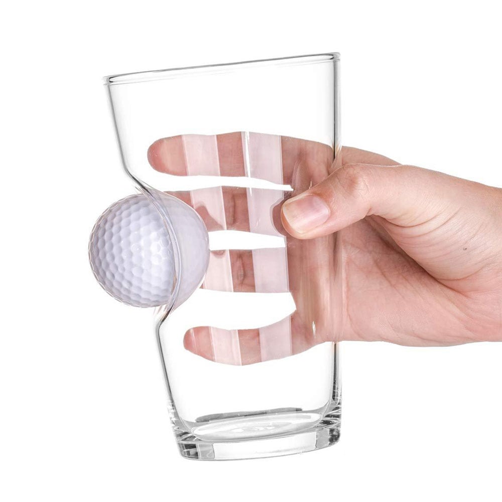 Dricksglas med golfboll