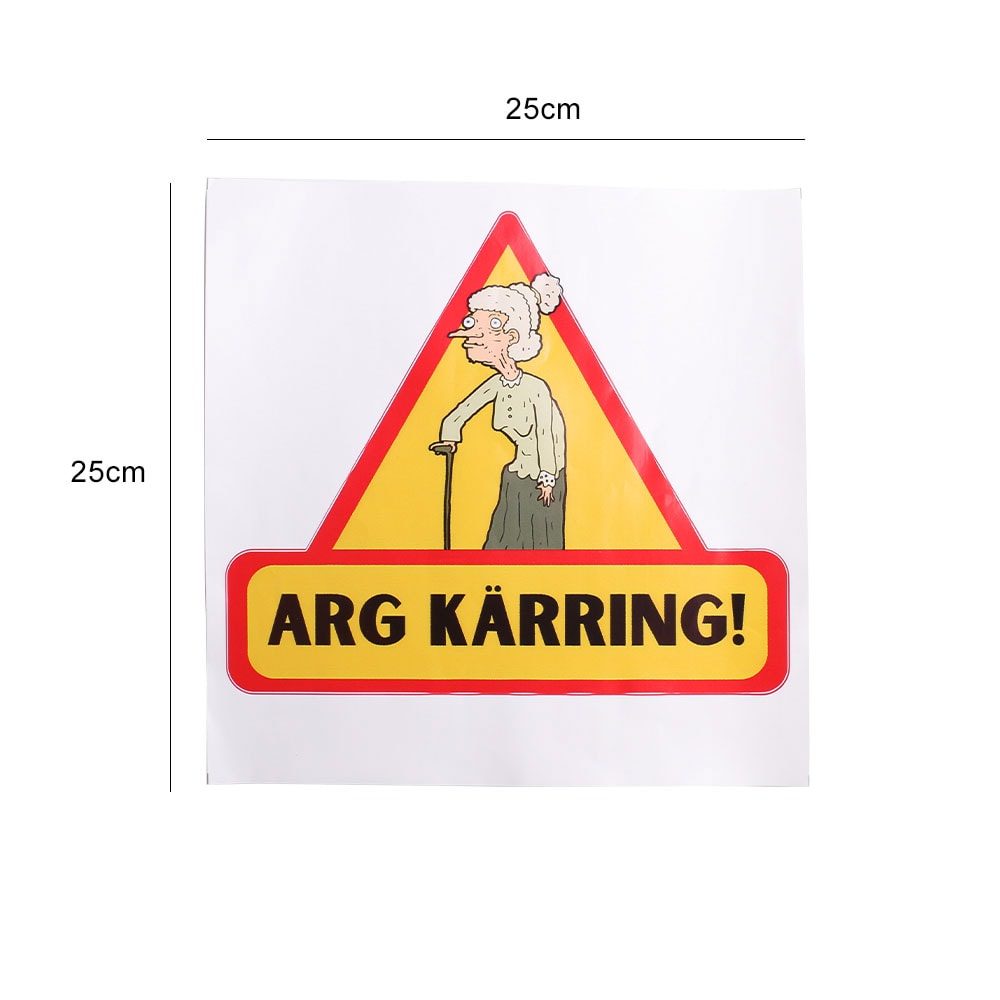Bildekal - Arg Kärring - Köp på 24.se