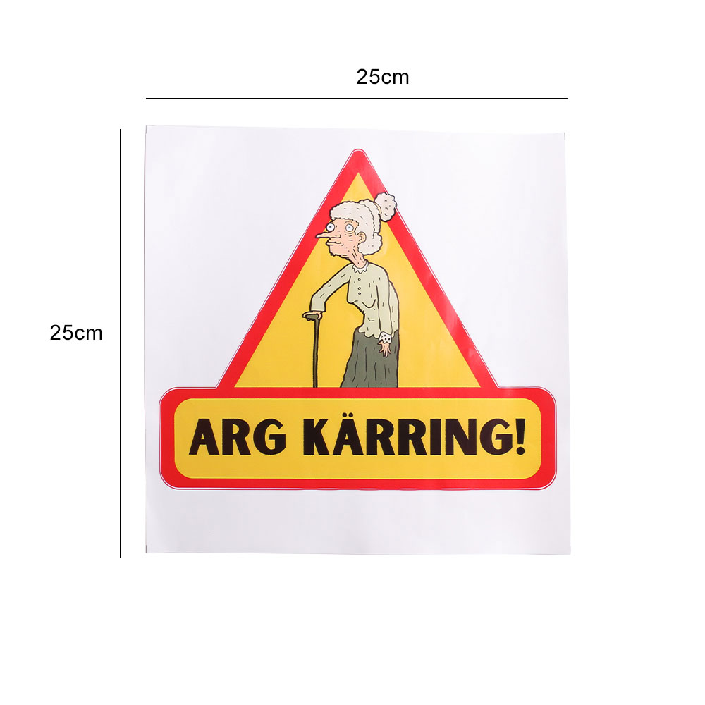 Bildekal - Arg Kärring - Köp på 24.se