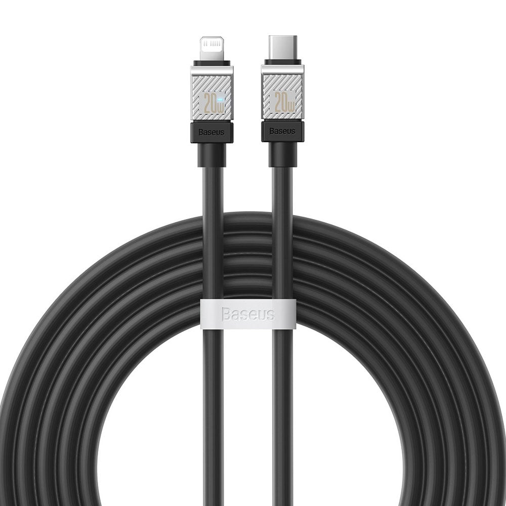Baseus CoolPlay USB-C till Lightning-kabel 20W 1m - Svart