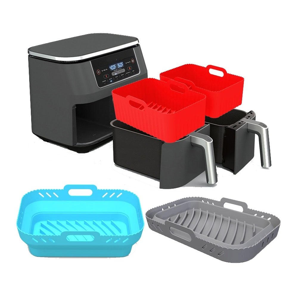 Teleskopisk silikonekurv til Air Fryer