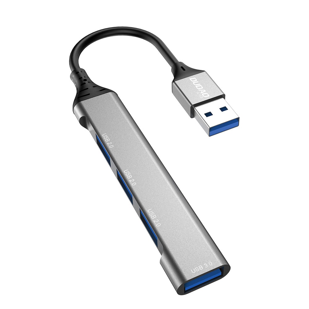 Dudao USB-Hubb 4i1 USB-A till 4x USB-A (3 x USB2.0 / USB3.0)