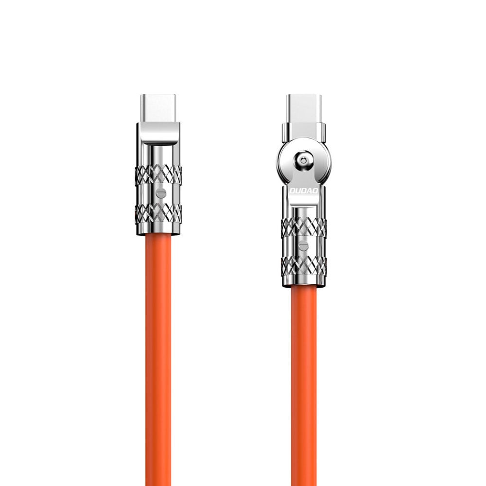 Dudao USB-kabel med USB-C till vinklingsbar USB-C 120W 1m - Orange