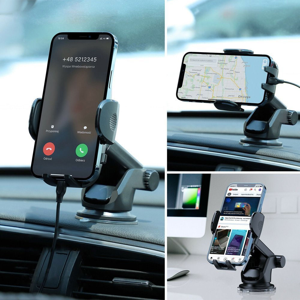 Joyroom Autoteline, jossa on teleskooppivarsi ja imukuppi