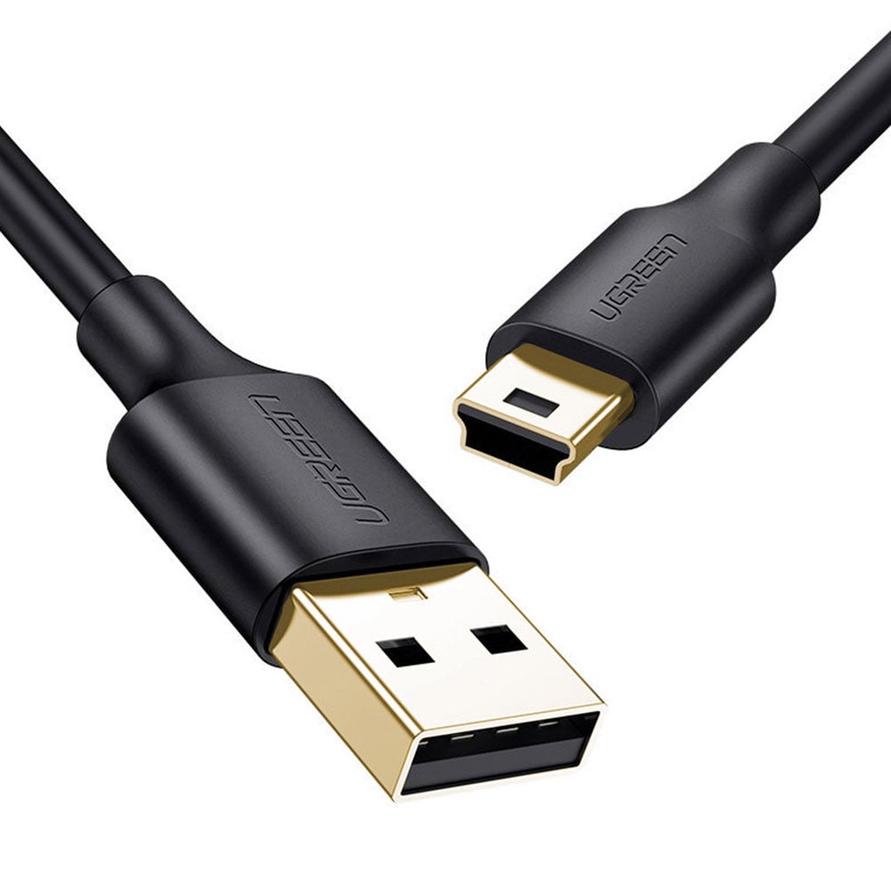 Ugreen USB-Kabel USB till miniUSB 480 Mbps 1m - Svart