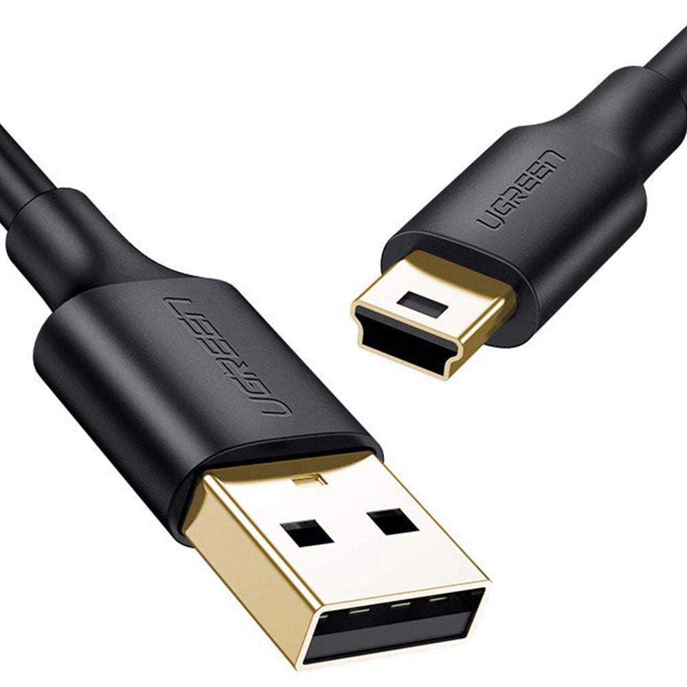 Ugreen USB-Kabel USB till miniUSB 480 Mbps 3m - Svart