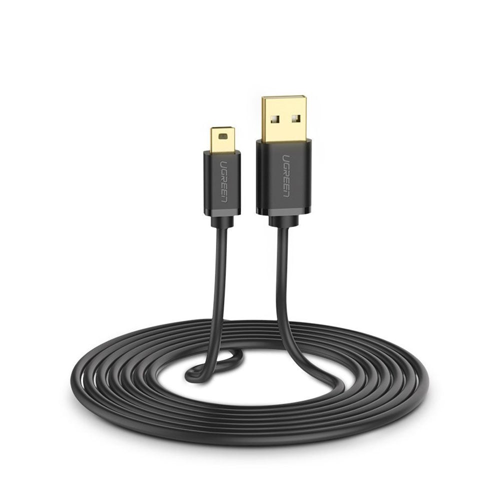 Ugreen USB-Kabel USB till miniUSB 480 Mbps 3m - Svart