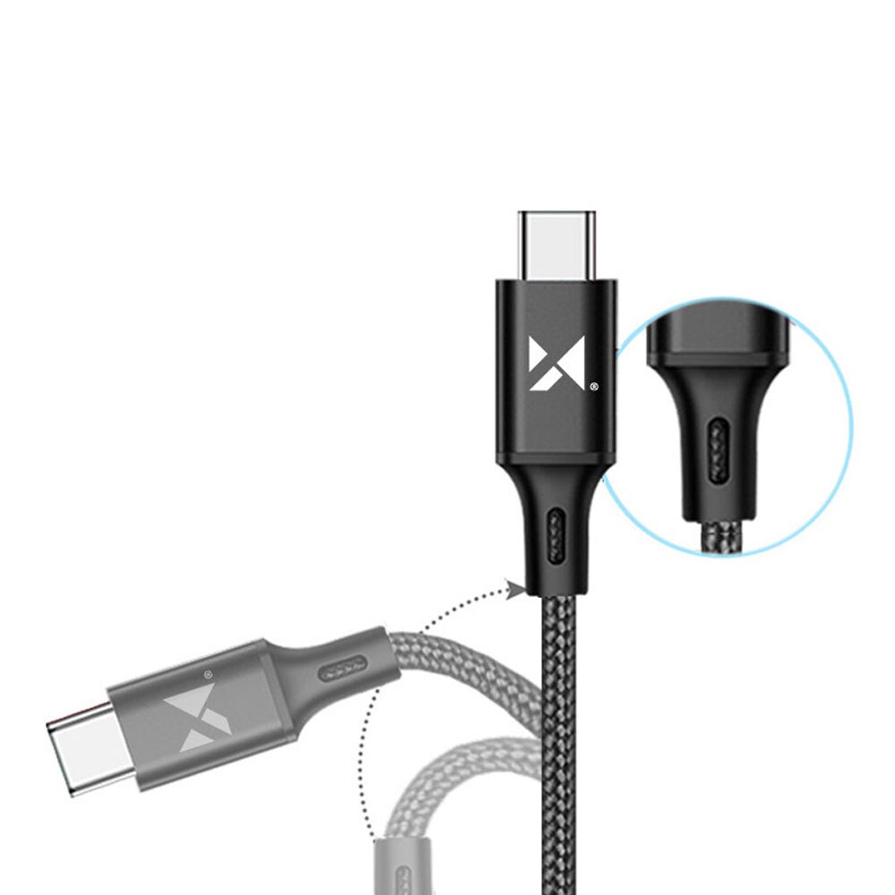 Wozinsky USB-Kabel USB till USB-C 2,4A 1m - Svart