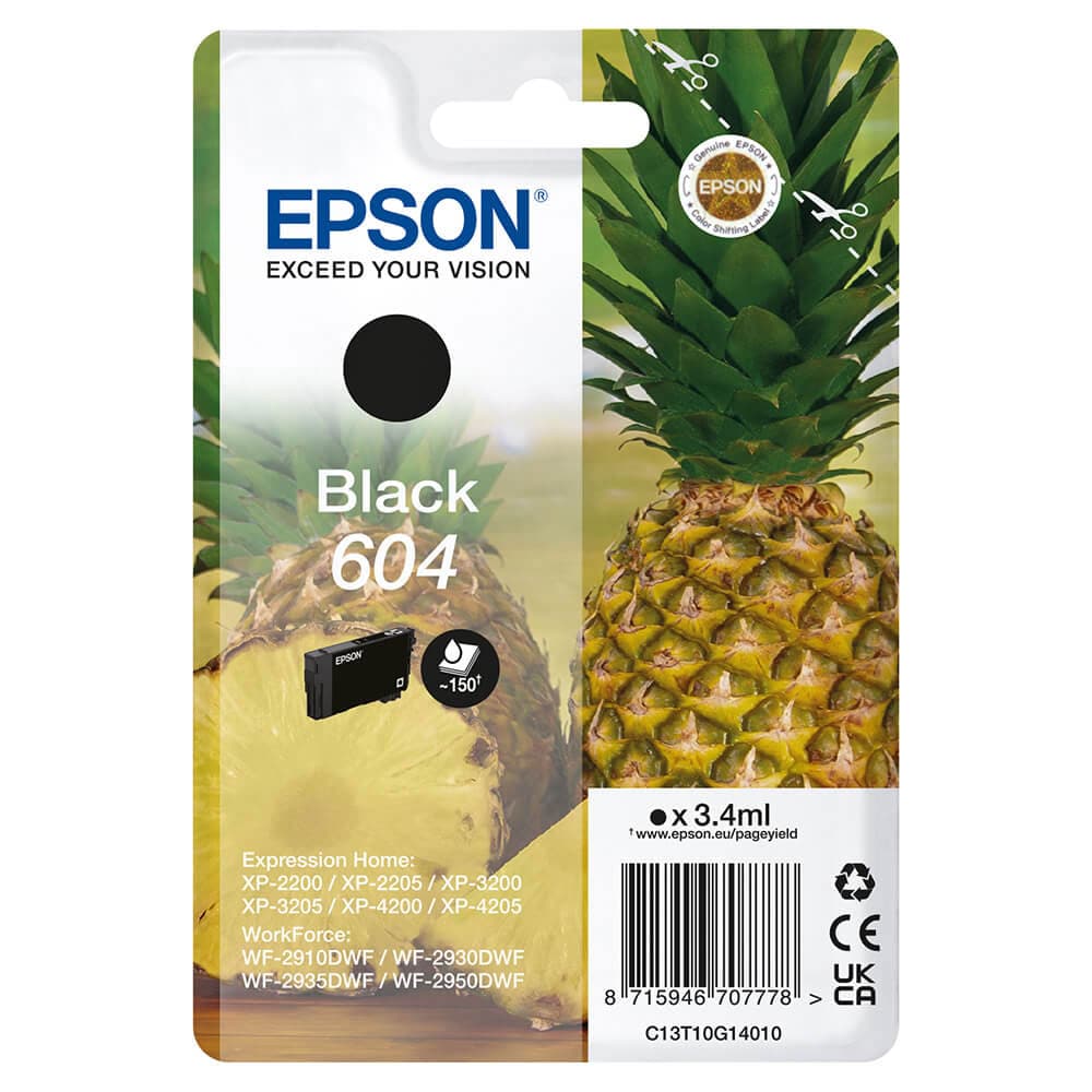 Epson 604 Bläckpatron C13T10G14010 - Svart