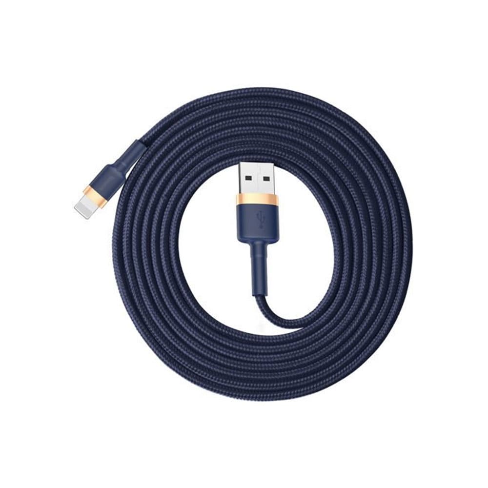 Baseus Cafule Flätad USB-Kabel USB till Lightning med QC3.0 1.5A 2m - Blå