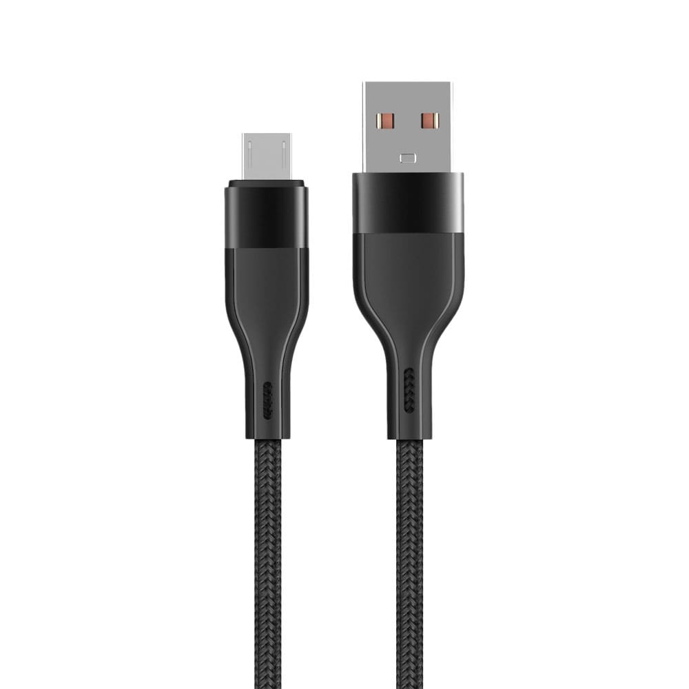 Maxlife USB-Kabel USB till microUSB 2,4A 1m - Svart