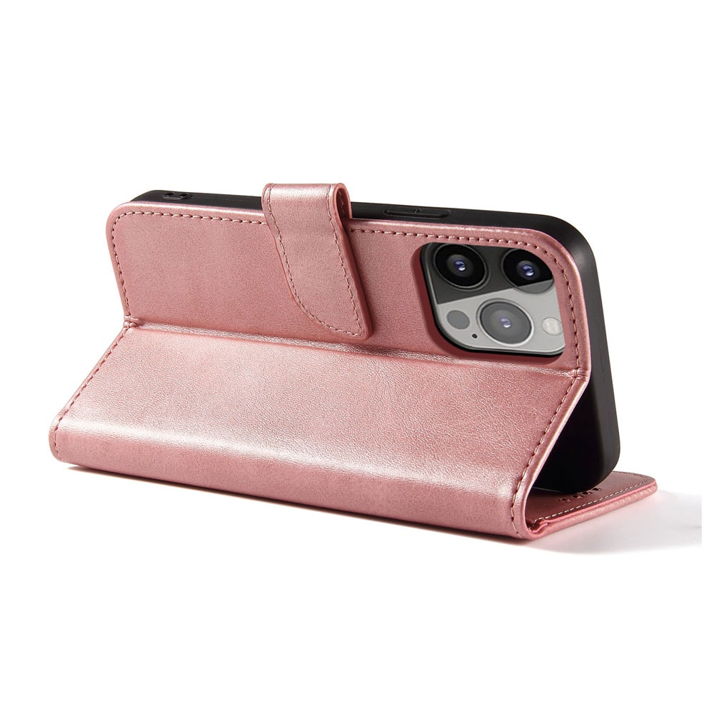 Plånboksfodral med ställ till iPhone 15 Pro Max - Rosa