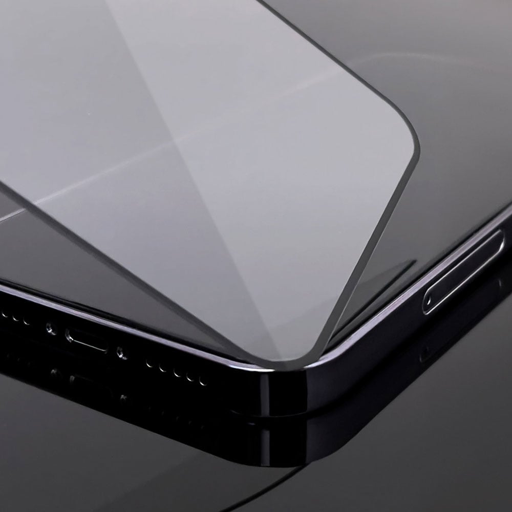 Wozinsky Härdat skärmskydd Case Friendly till iPhone 15 Pro Max - Svart Ram