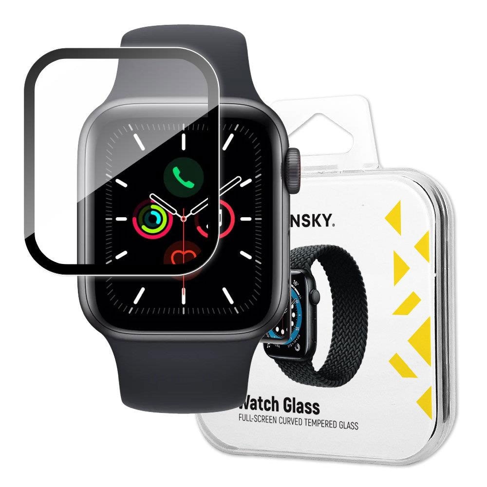 Wozinsky Skärmskydd till Apple Watch  44mm - Svart ram