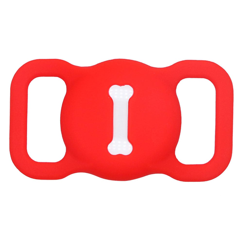 Airtag-Hållare för halsband - Röd