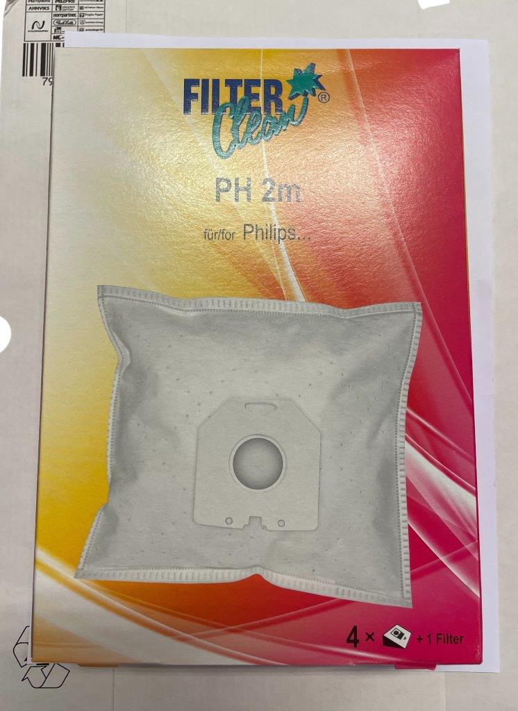 Dammsugarpåsar PH2M Micromax 4-pack + Filter
