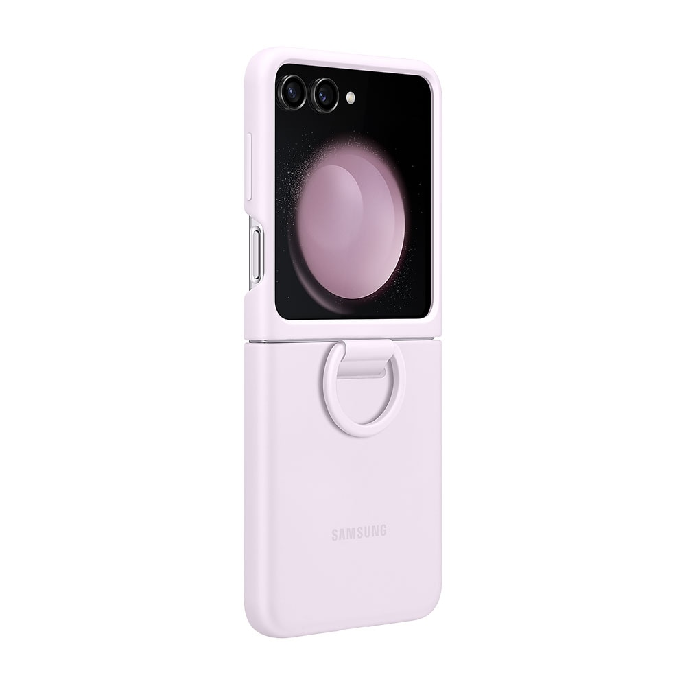 Samsung Silicone Case with Ring till Galaxy Z Fold5 - Lavendel