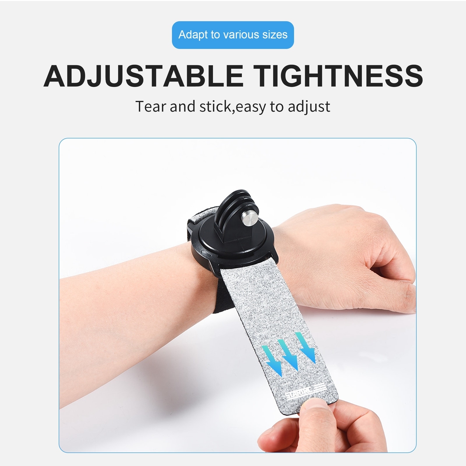 Flexibelt Armband  / pannband med fäste för Actionkamera