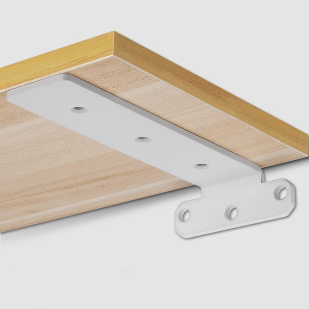 Hyllkonsol i metall 20cm 2-pack - Vit