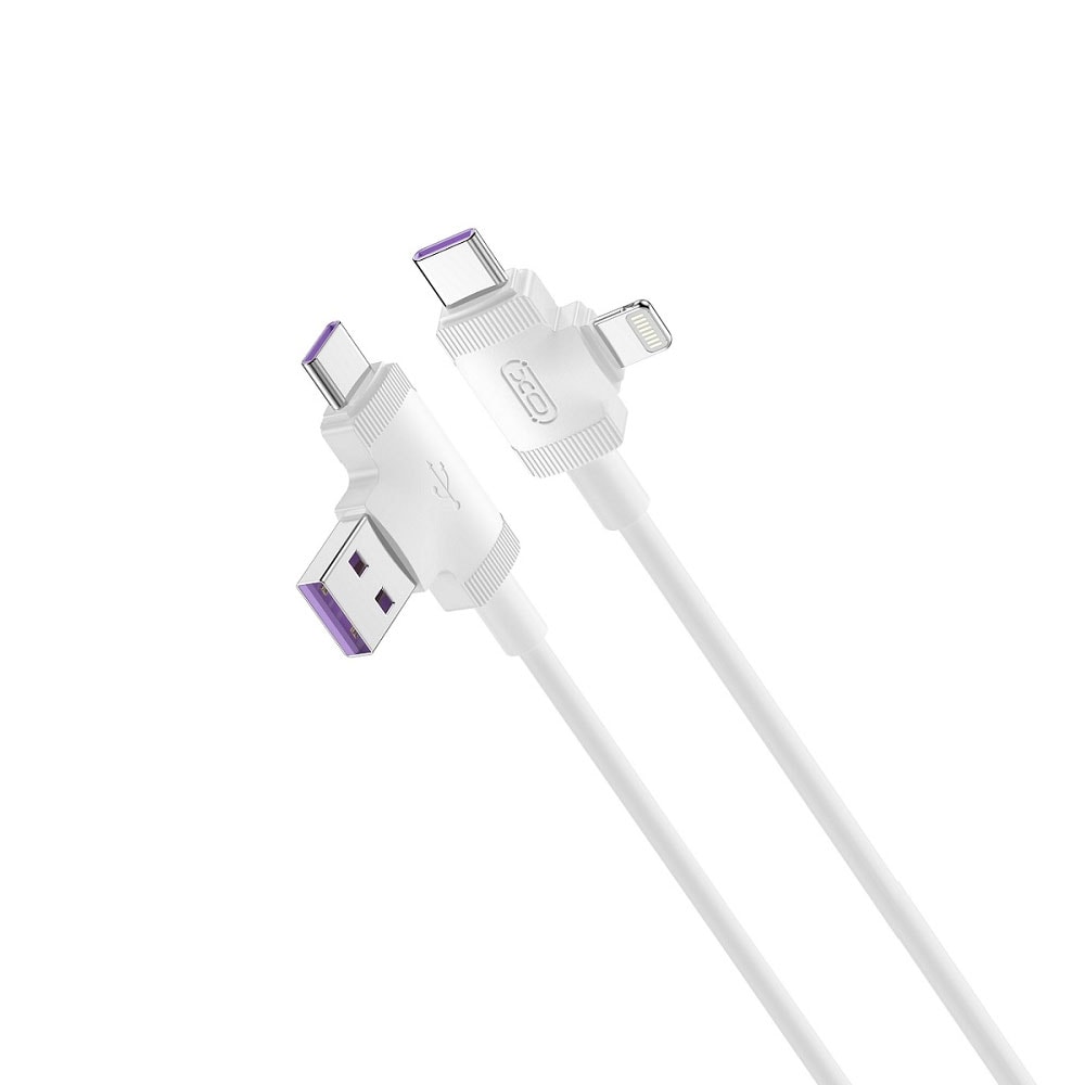USB-A till USB-C kabel 1m (vit)