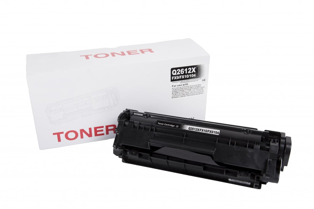 Lasertoner HP Q2612A/FX10/CRG703 7616A005 - Svart