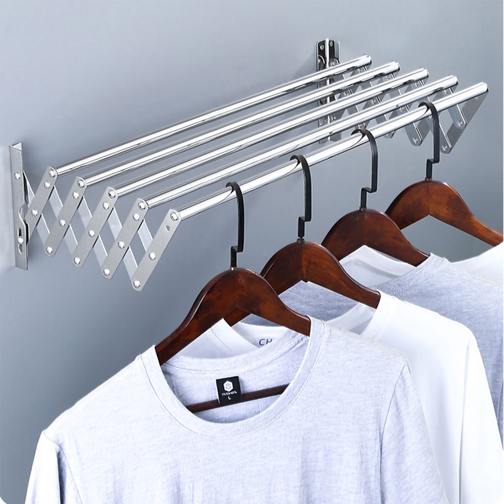 Utfällbart torkställ för väggen