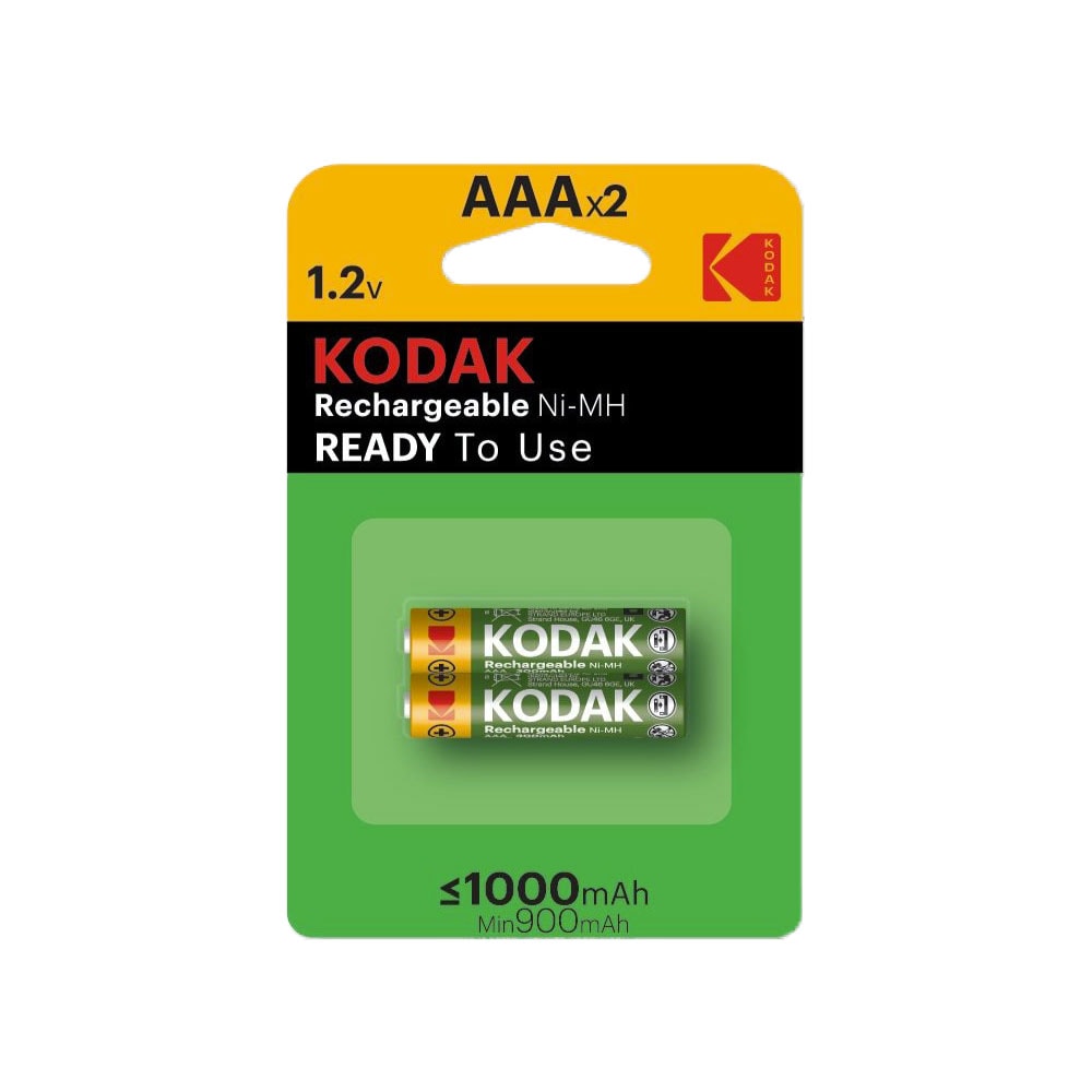 Kodak Laddningsbara AAA-batterier 2-pack