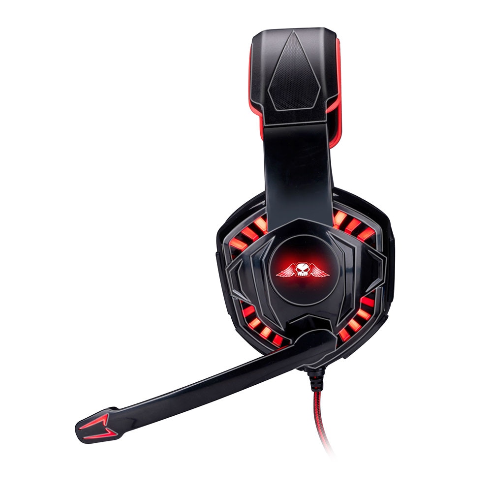 No Fear Gaming Headset med 1,5m kabel - Svart/Röd
