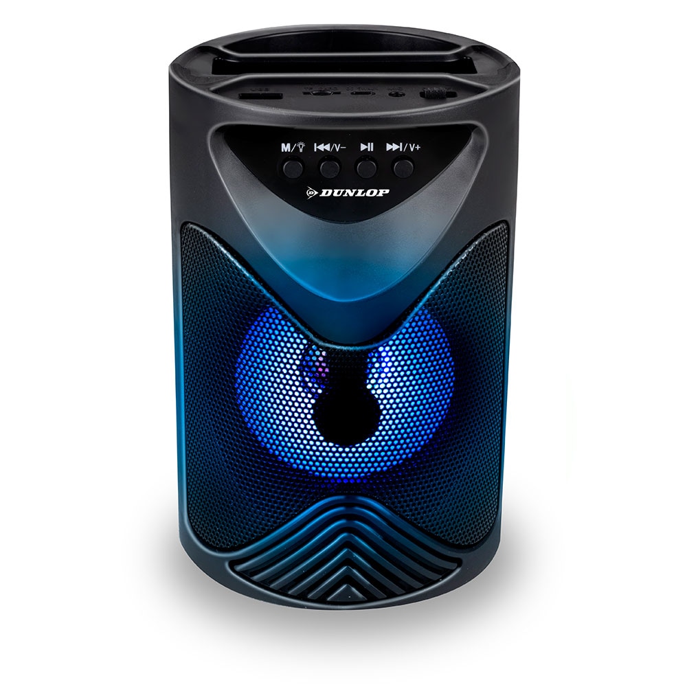 Dunlop Bluetooth-högtalare med FM-radio och mobilställ
