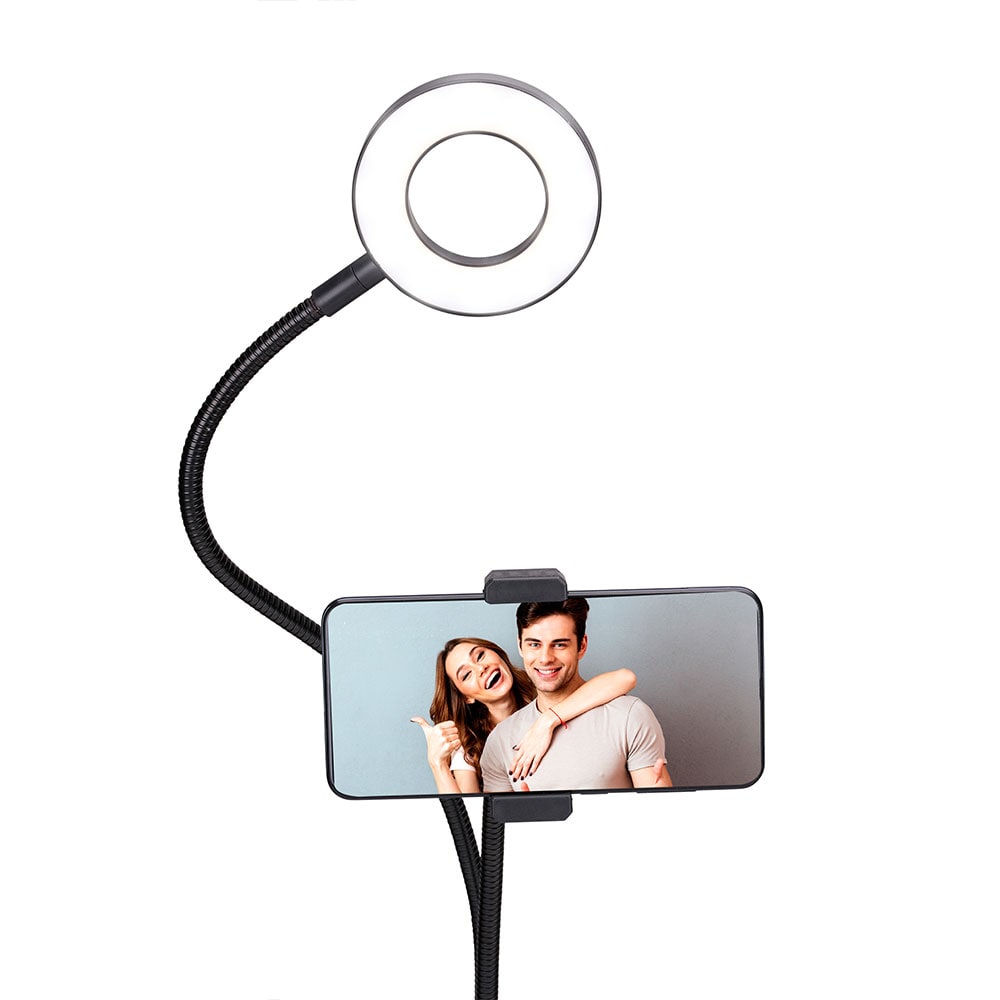 Grundig LED Selfiering med bordsklämma 9cm
