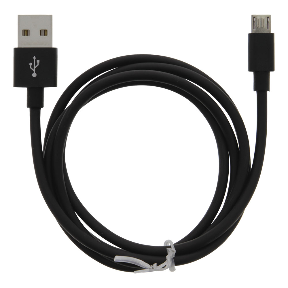 Moba USB-kabel USB till MicroUSB 2,4A 1m - Svart