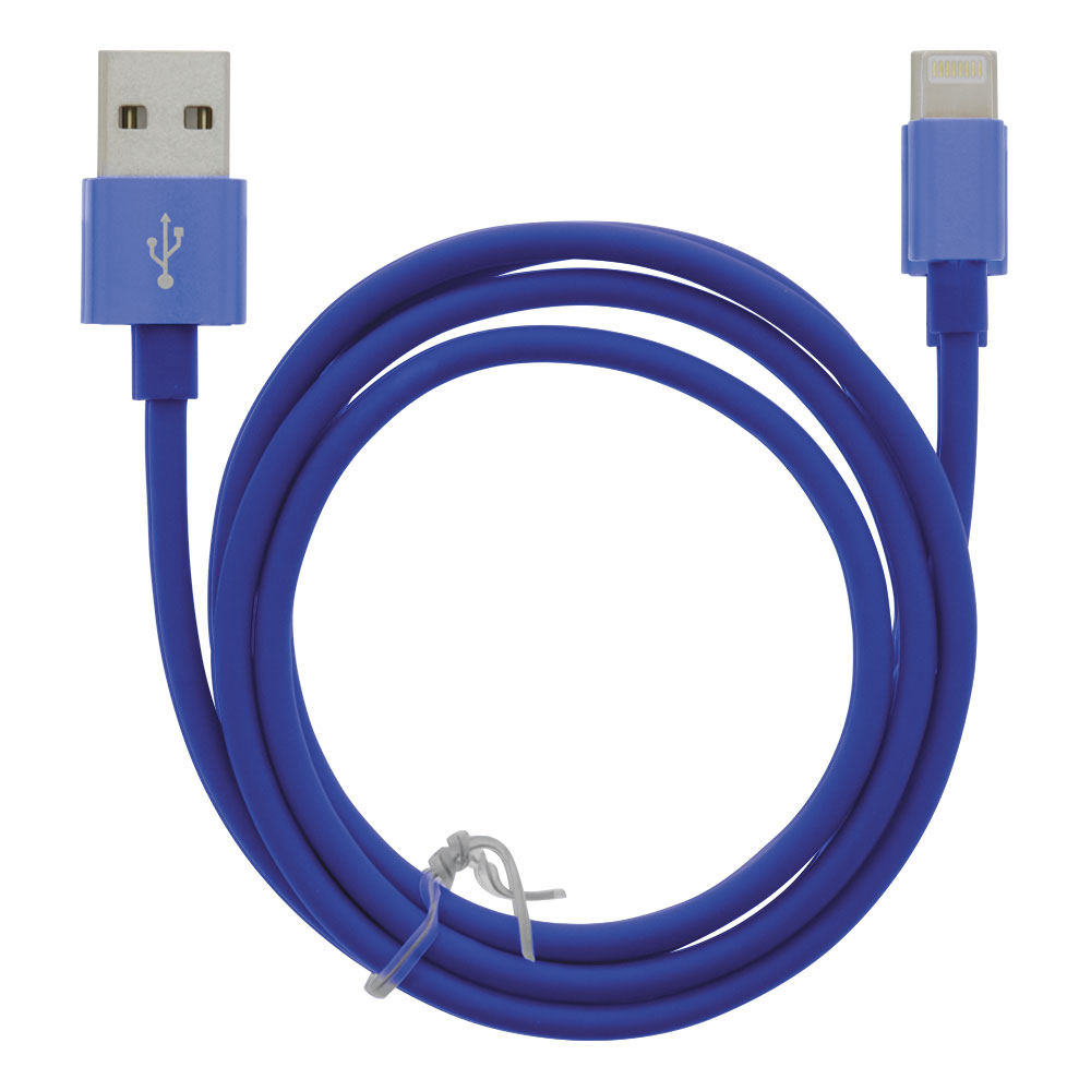 Moba USB-kabel USB till Lightning 2,4A 1m - Blå