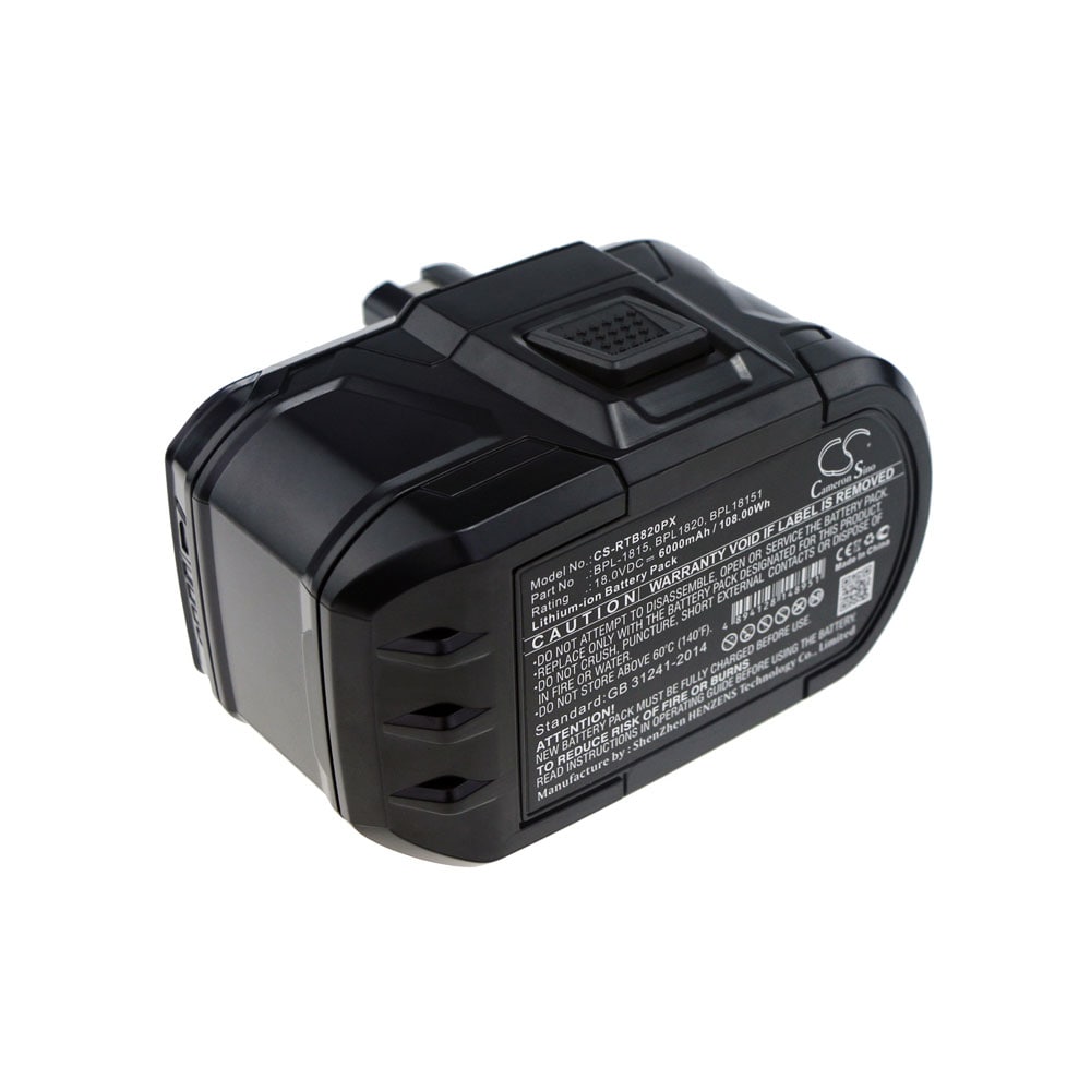 Batteri till Ryobi ONE+ 6000mAh