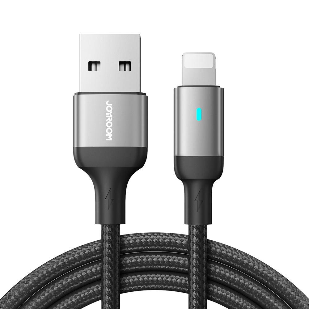 Joyroom USB-Kabel - USB till Lightning 2,4A 1,2 m - Svart