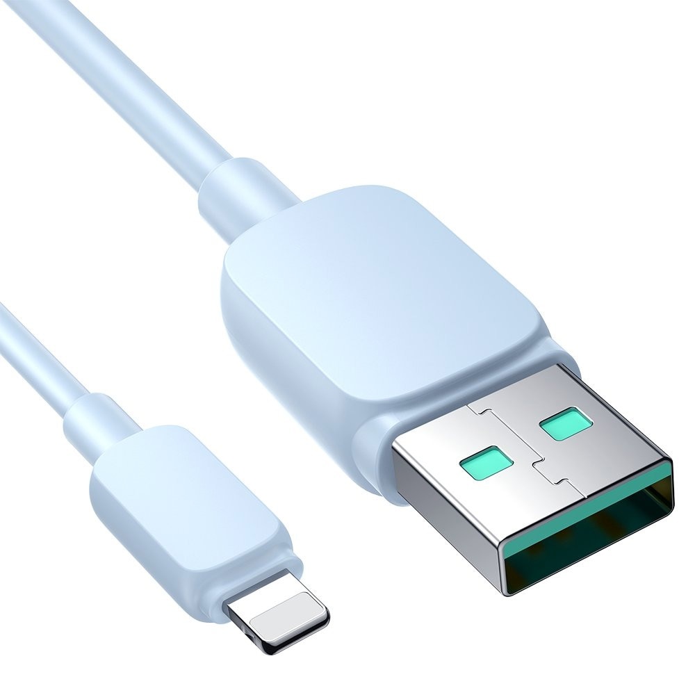 Joyroom USB-kabel USB till Lightning 2,4A 1,2m - Blå