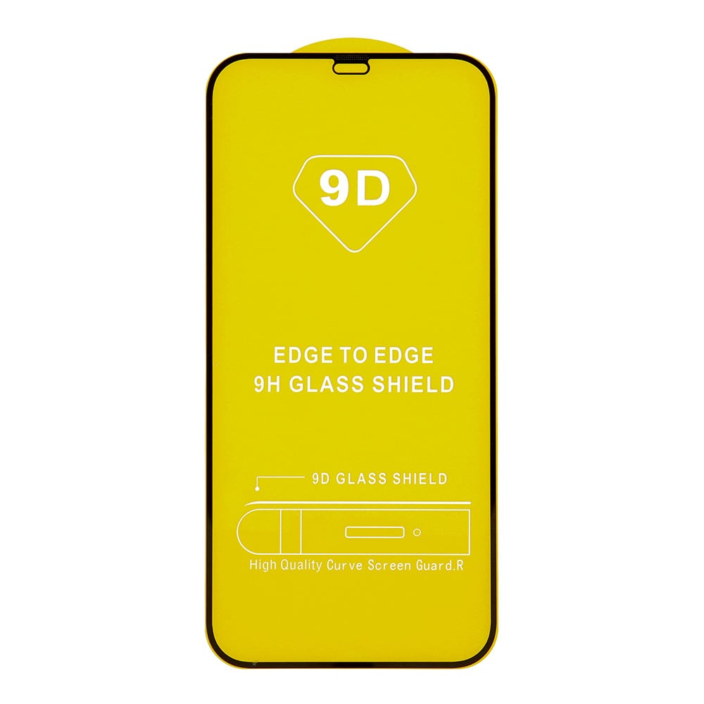 Härdat Skärmskydd 9D till iPhone 15 Pro Max - Svart frame