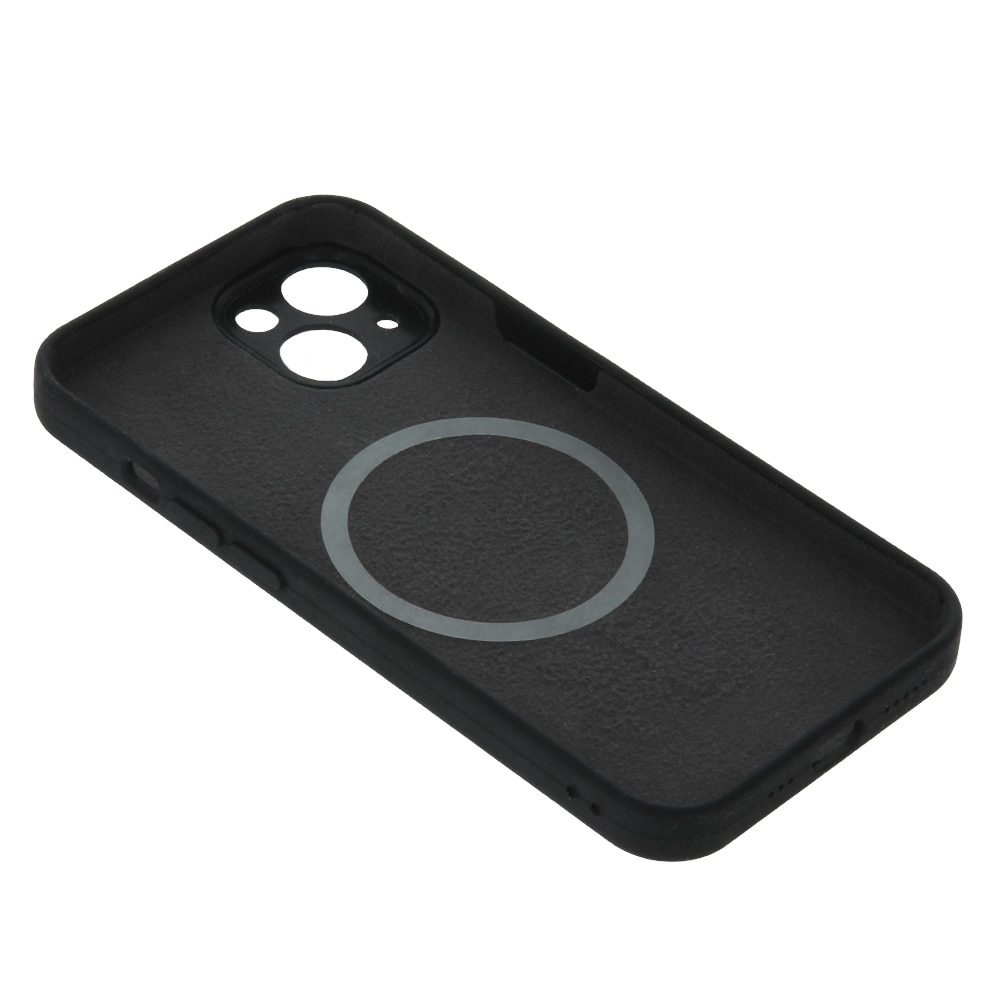 Silikonskal med MagSafe till iPhone 12 Pro Max - Svart