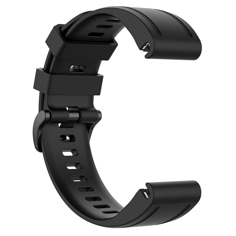 Armband i silikon till Garmin Fenix 6S - 20mm - Svart