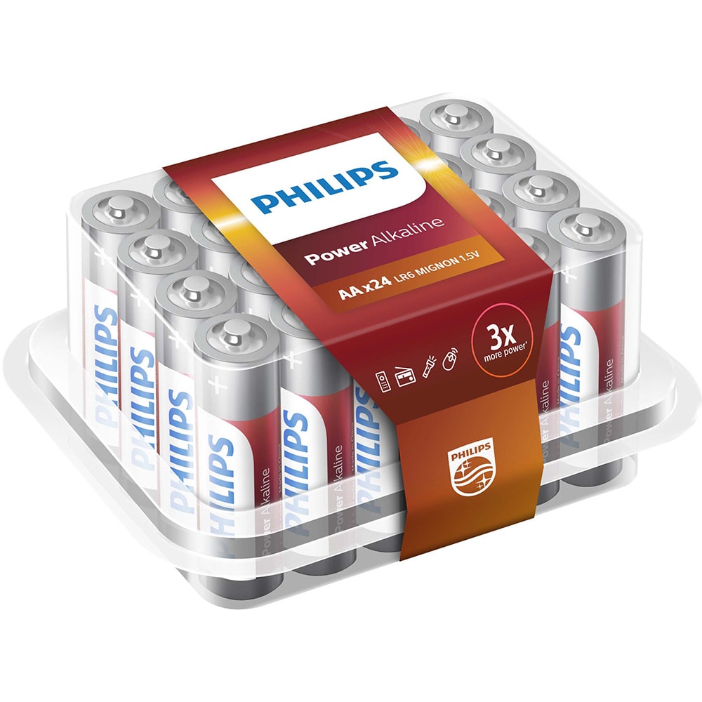 Philips Powerlife AA-batterier 24-pack