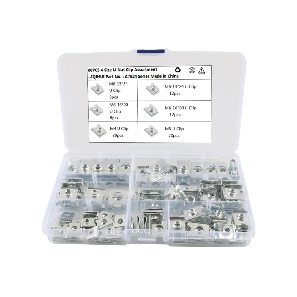 U-Clip till bil - 80-pack