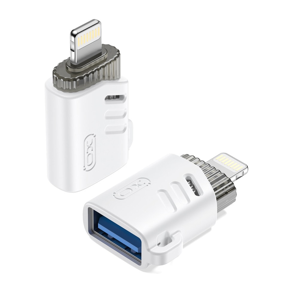 XO USB-adapter OTG USB till Lightning - Vit