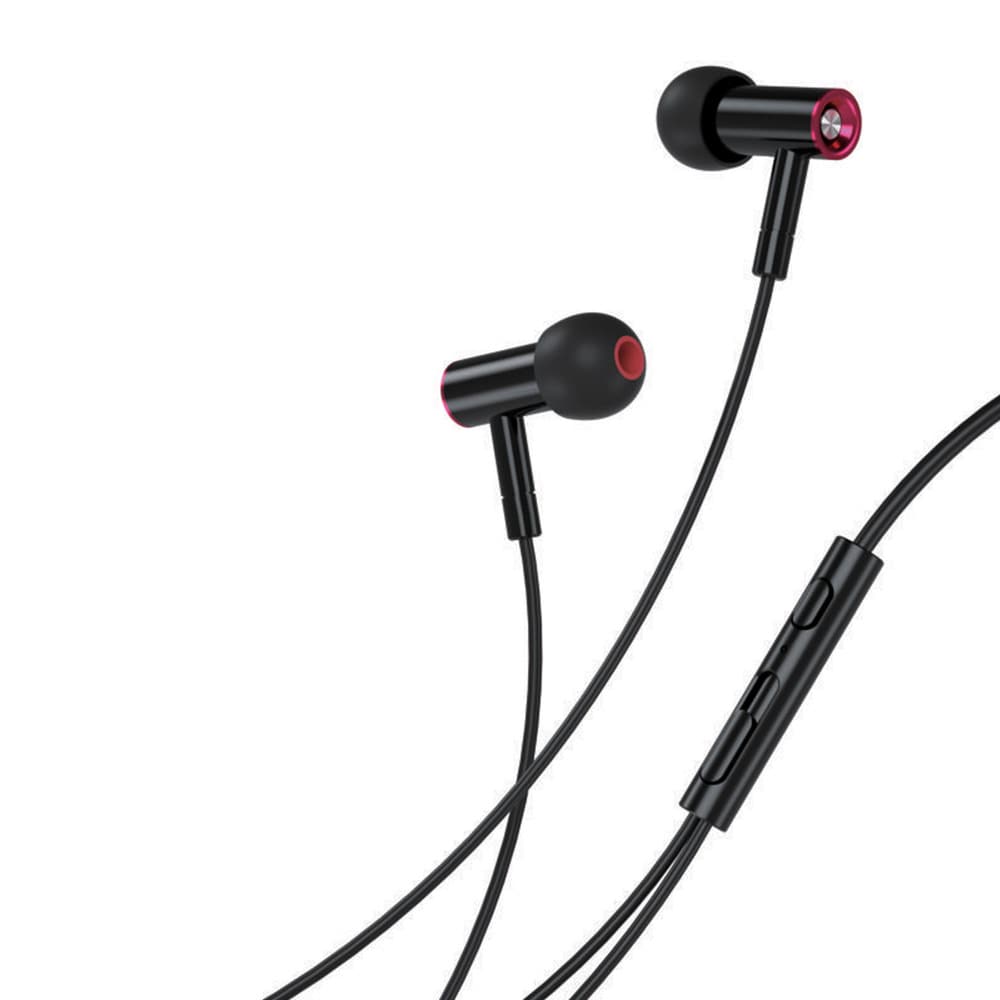 XO In-Ear Headset med mic och 3,5mm kontakt - Svart
