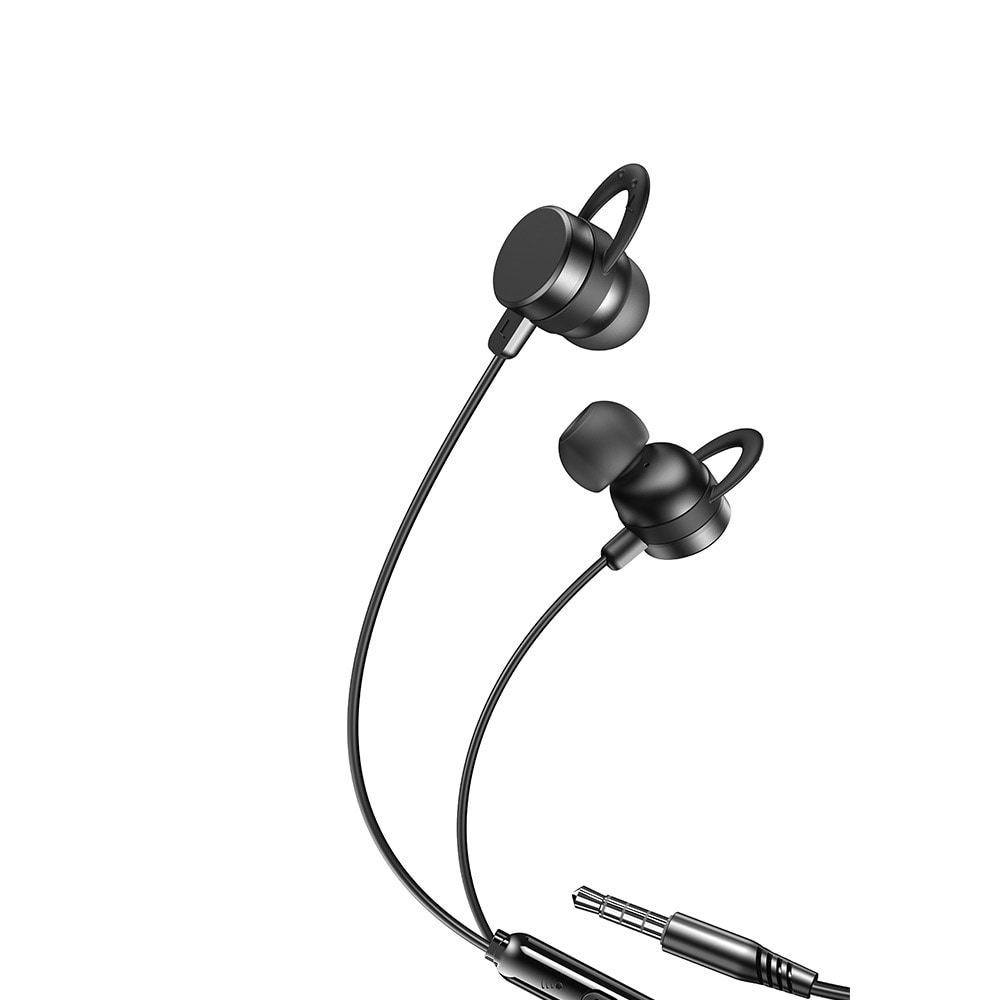 XO In-Ear Headset med 3,5mm kontakt och mic - Svart