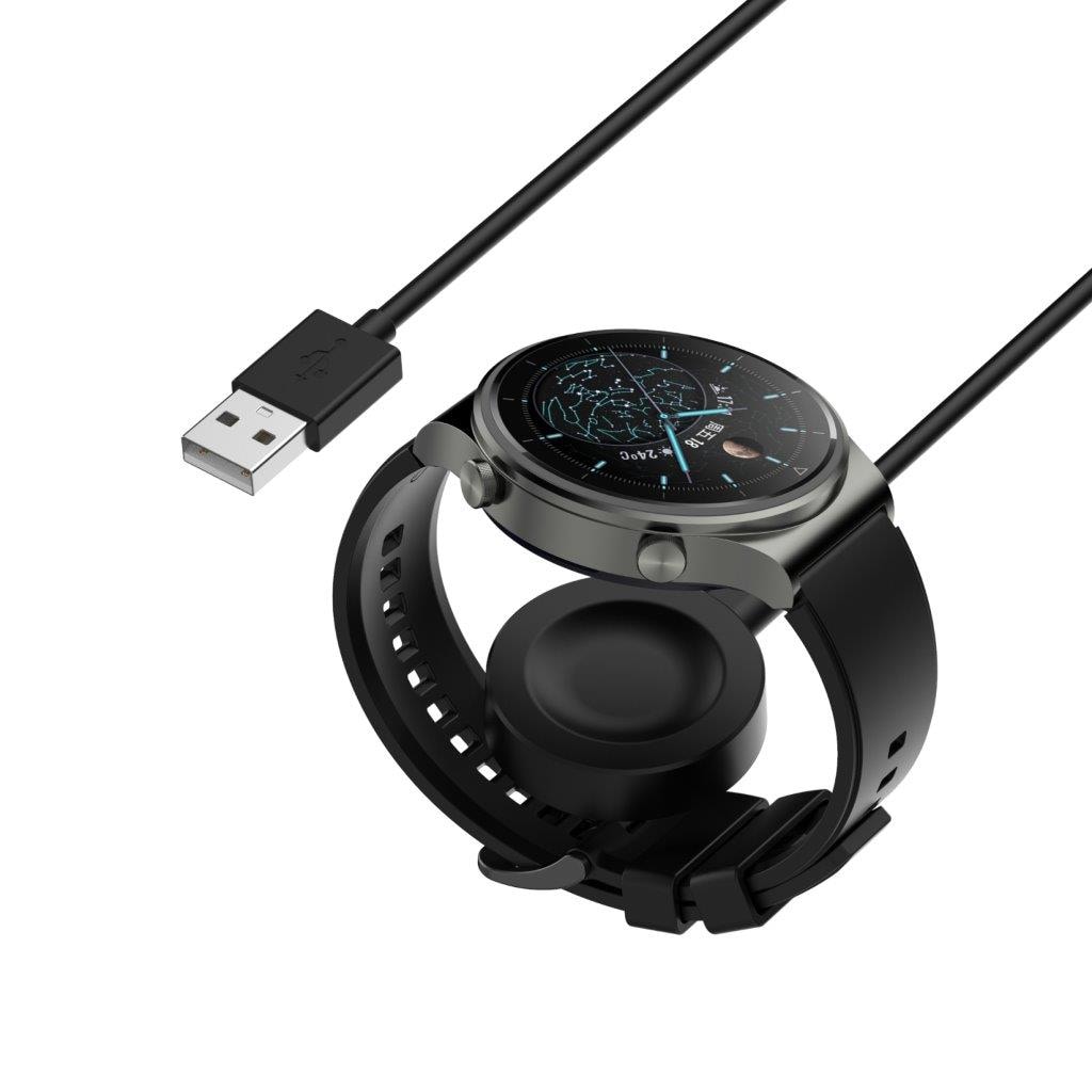 Laddare till Huawei Watch GT 4 41mm - USB 1m- Svart