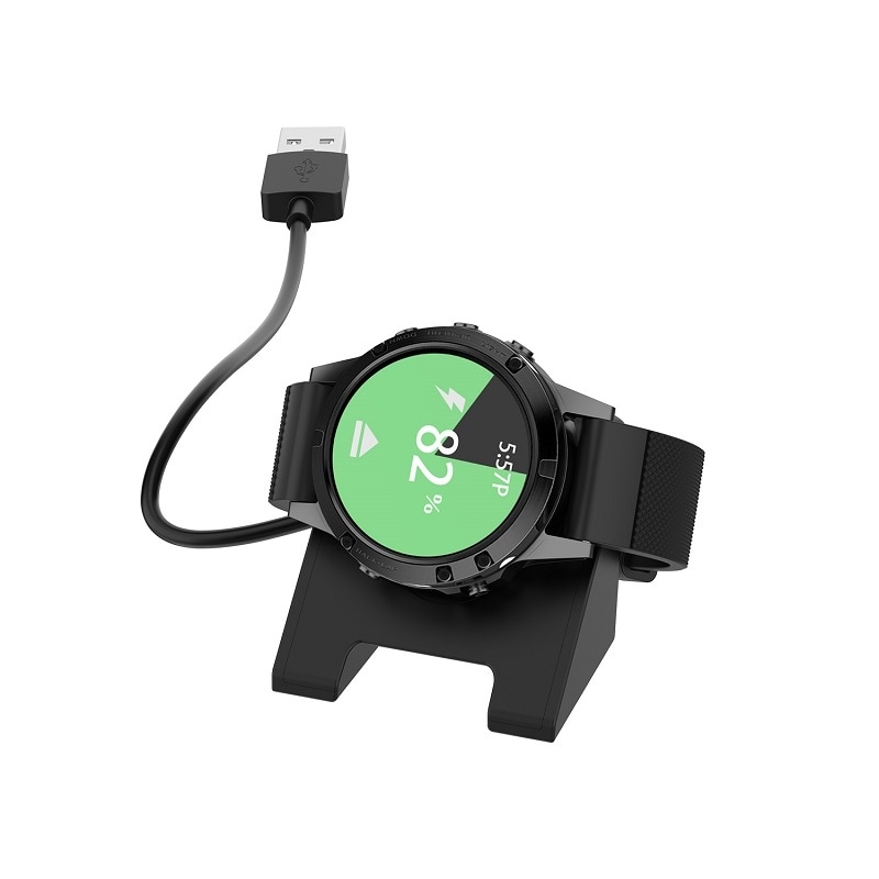 Laddstation till Garmin Venu 3 / Venu 3s / Vivoactive 5 - USB 1m - Svart