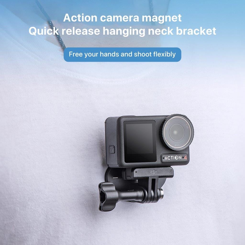 Magnetisk hållare med Quick Release till Actionkamera