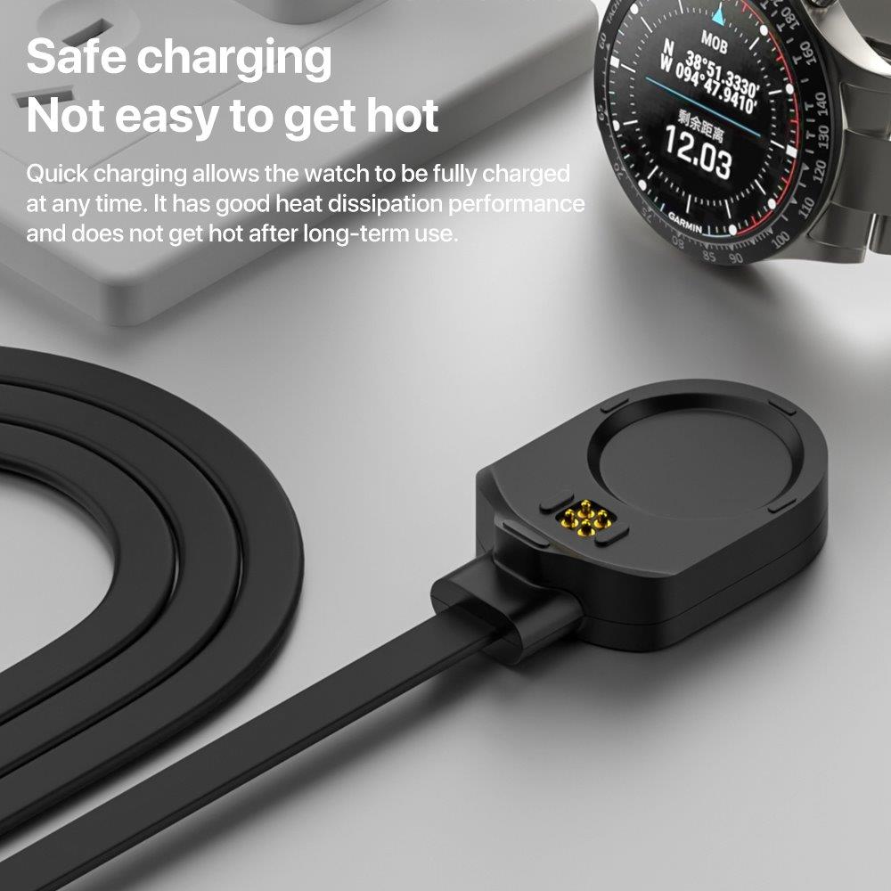 Laddkabel till Garmin MARQ 2 - USB 1m - Svart