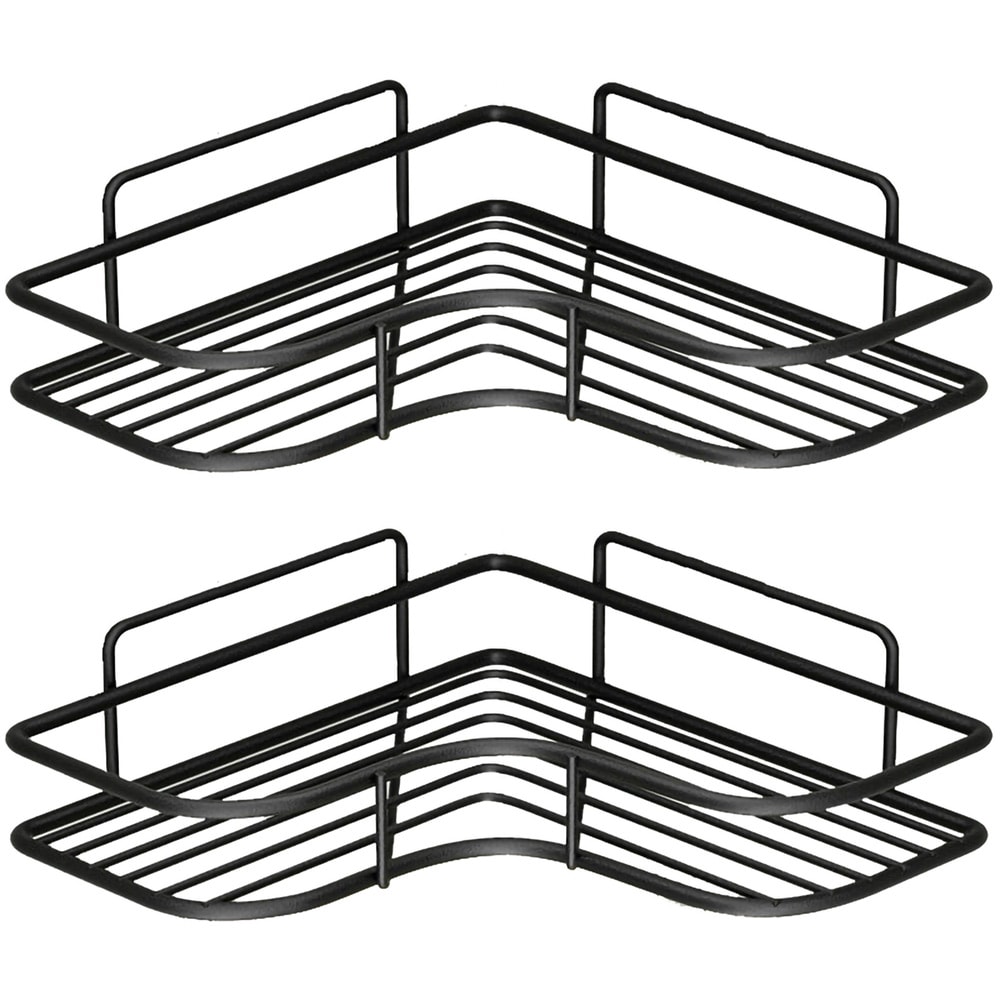 Hörnhylla till badrummet 2-pack